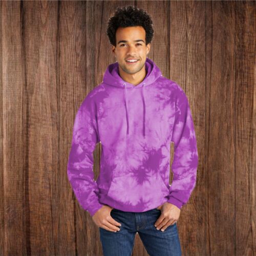 PC144 Adult Crystal Tie Dye Hoodie Thumbnail
